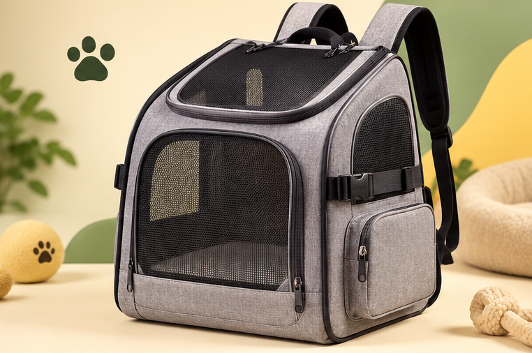 PAWRIQA AirGo Pet Carrier Backpack Grey