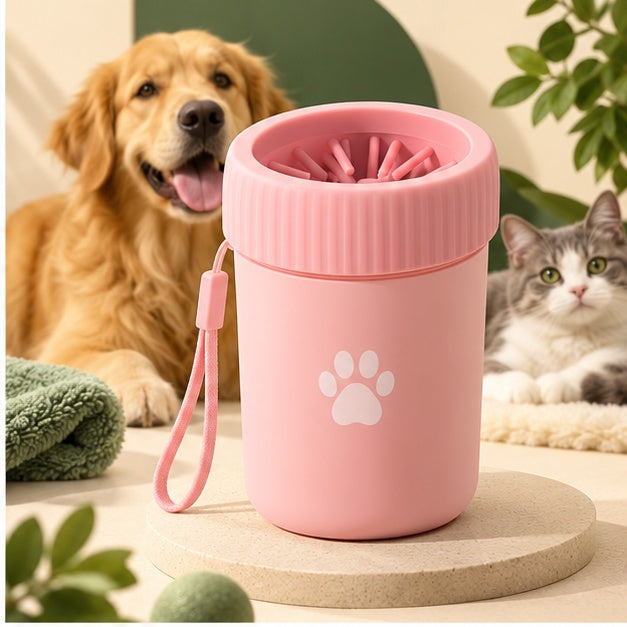 PAWRIQA PawClean Silicone Paw Washer Pink