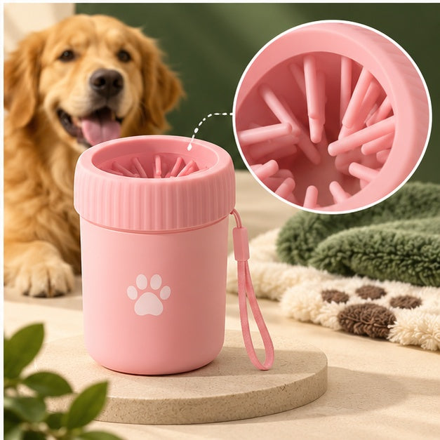 PAWRIQA PawClean Silicone Paw Washer bristle detail
