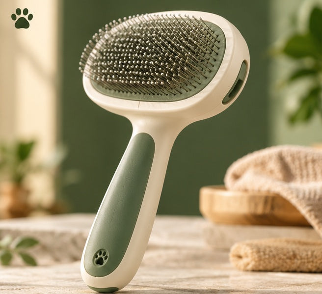 PAWRIQA Gentle Glide Self-Cleaning Brush hero