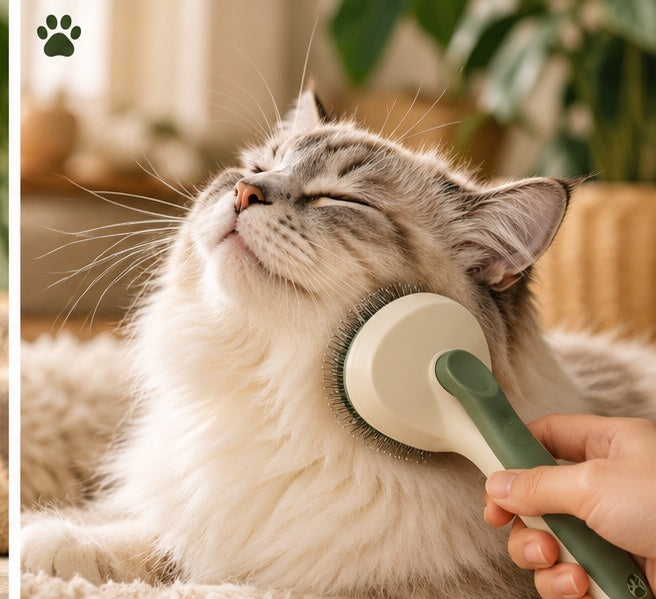 PAWRIQA Gentle Glide Brush grooming