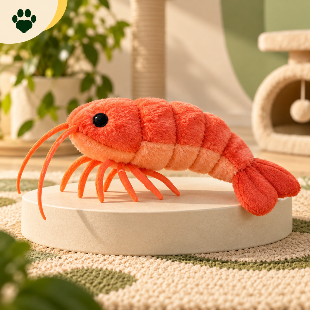 PAWRIQA Wiggle Shrimp Toy hero