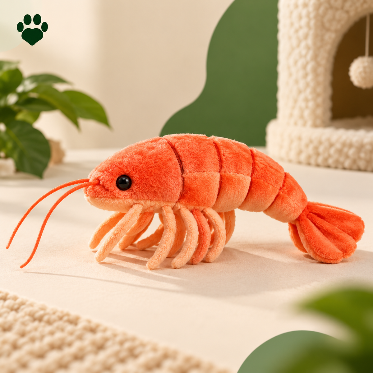 PAWRIQA Wiggle Shrimp Toy product detail