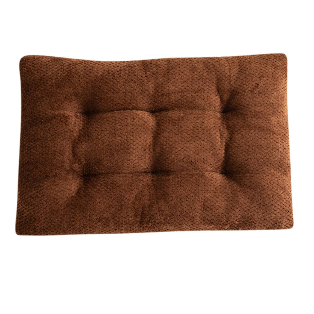 PAWRIQA CloudCushion tufted plush pet mat Coffee variant