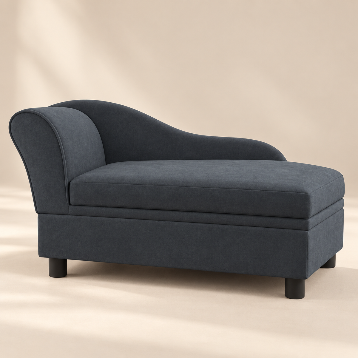 PAWRIQA LoungeVault pet chaise sofa bed in dark gray