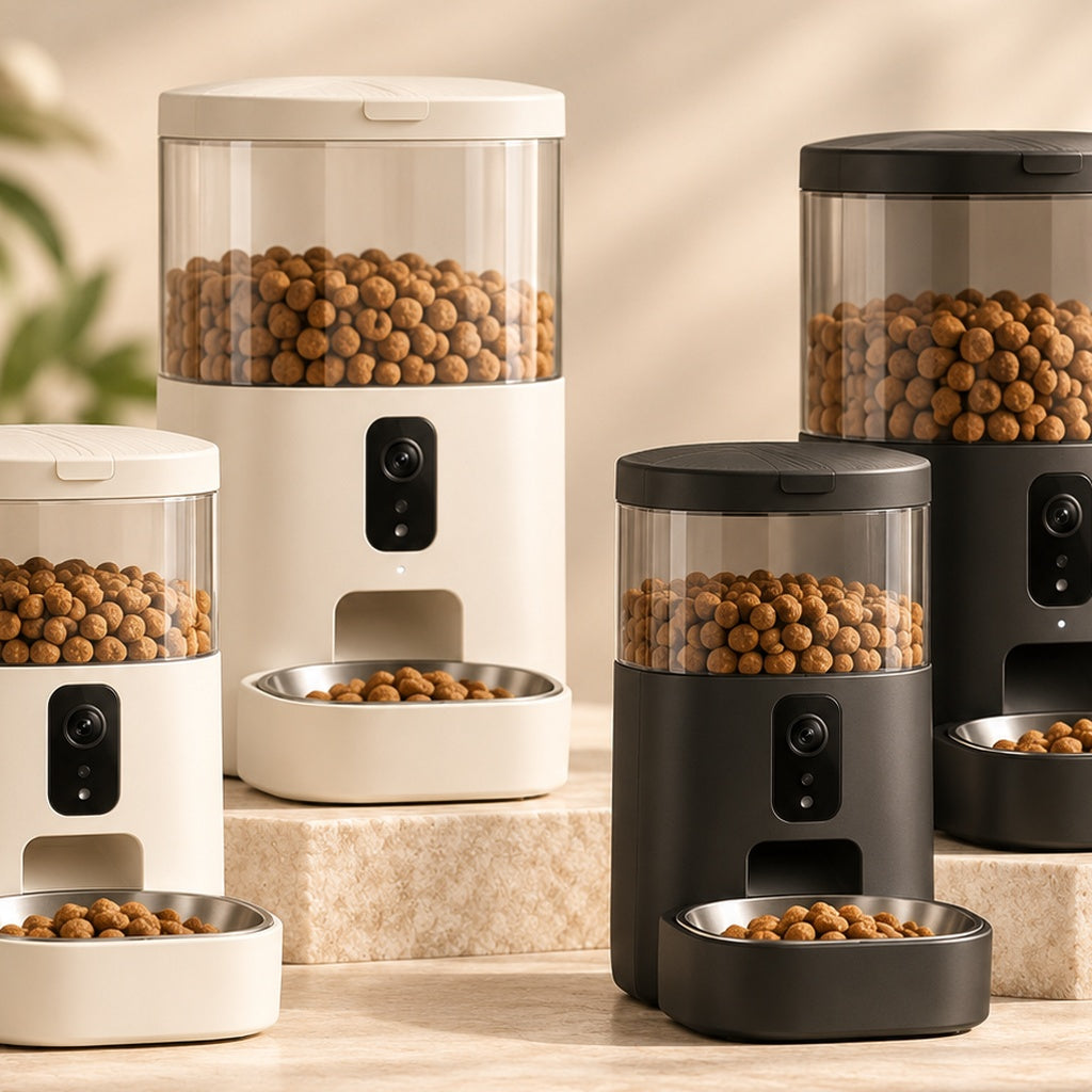 PAWRIQA smart camera automatic pet feeder detail view