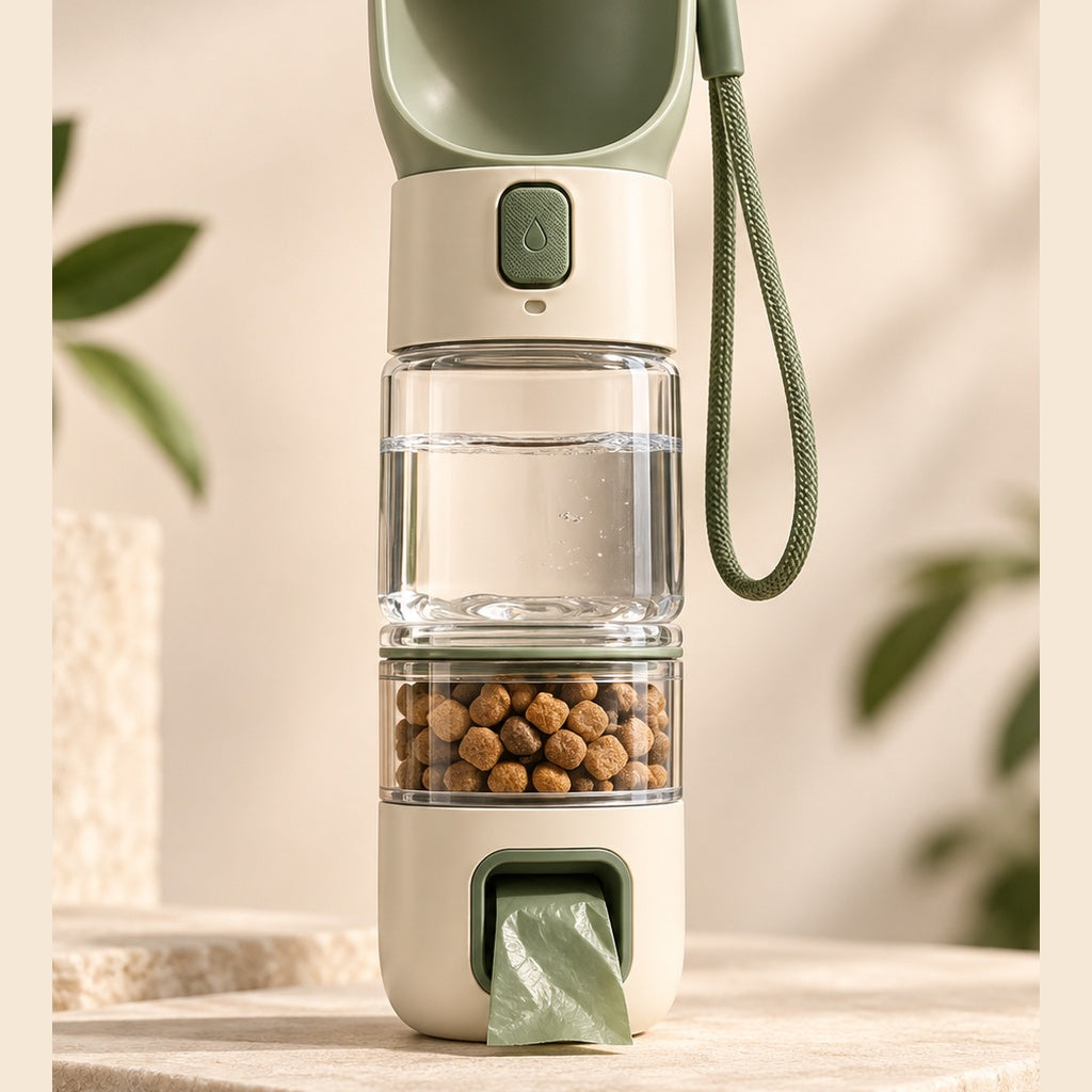 PAWRIQA 3-in-1 portable pet bottle alternate product view