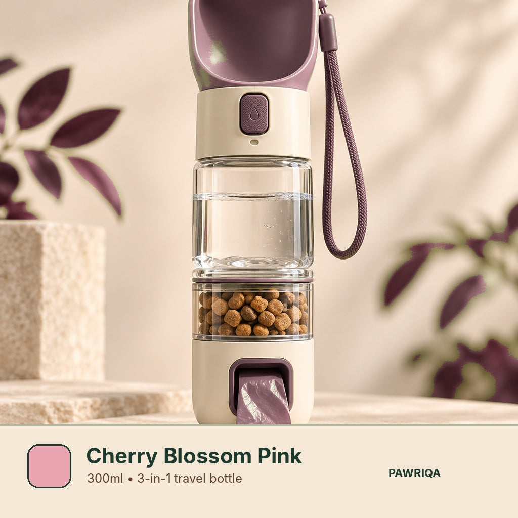 PAWRIQA portable pet bottle Cherry Blossom Pink variant
