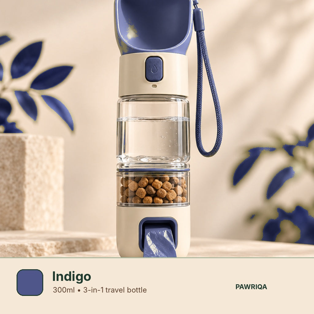 PAWRIQA portable pet bottle Indigo variant