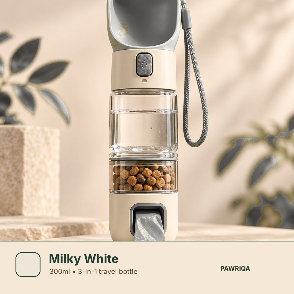 PAWRIQA portable pet bottle Milky White variant