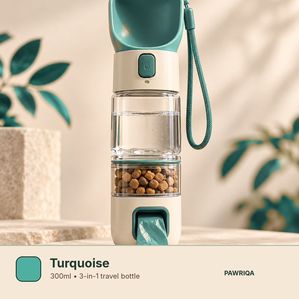 PAWRIQA portable pet bottle Turquoise variant