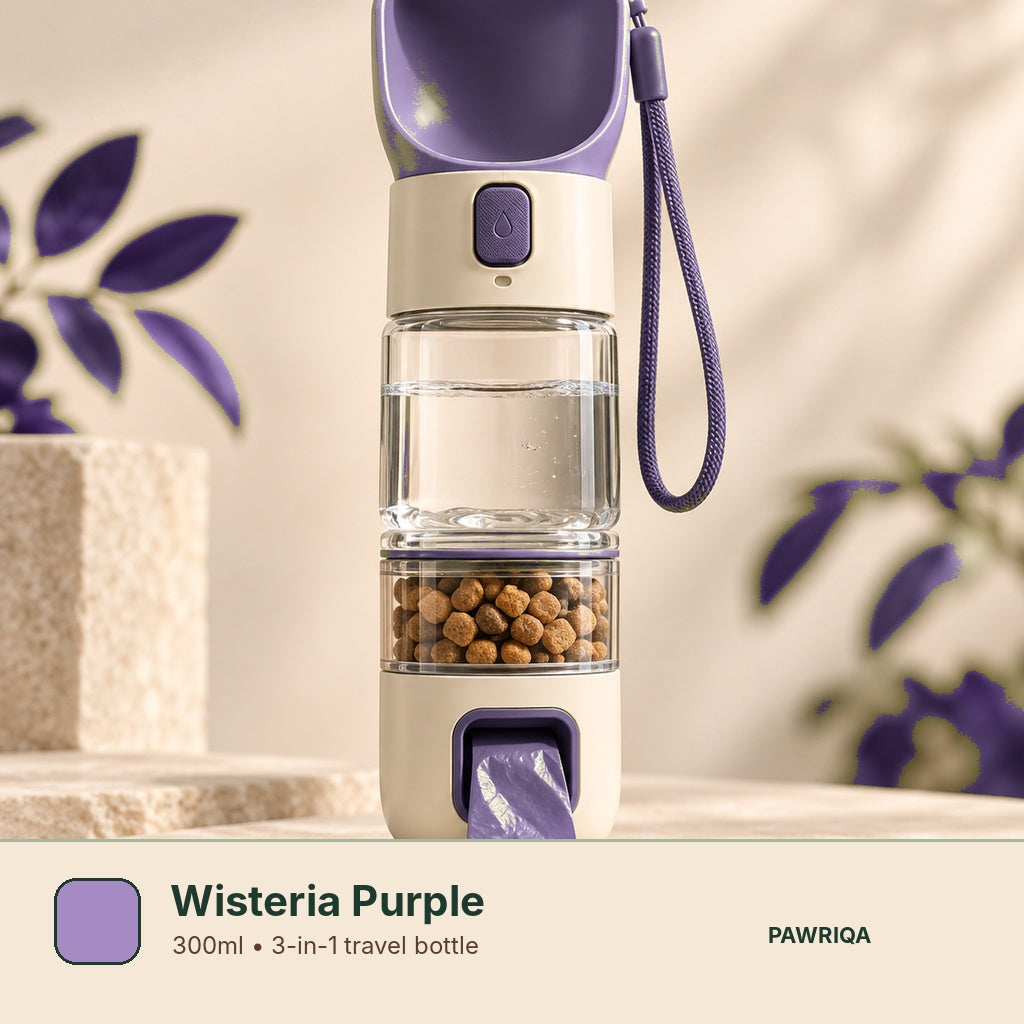 PAWRIQA portable pet bottle Wisteria Purple variant